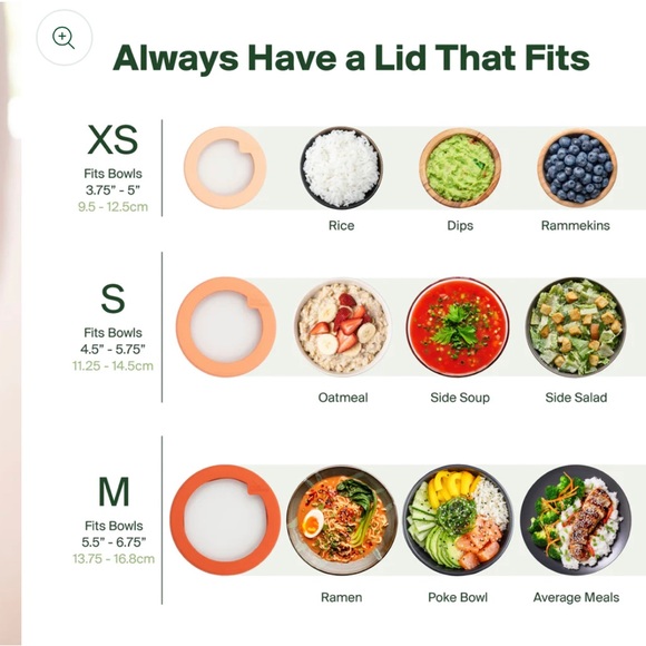 Good Huggers Flexible Silicon and Glass Bowl Lids - 3 Sizes Pack - Picture 10 of 10